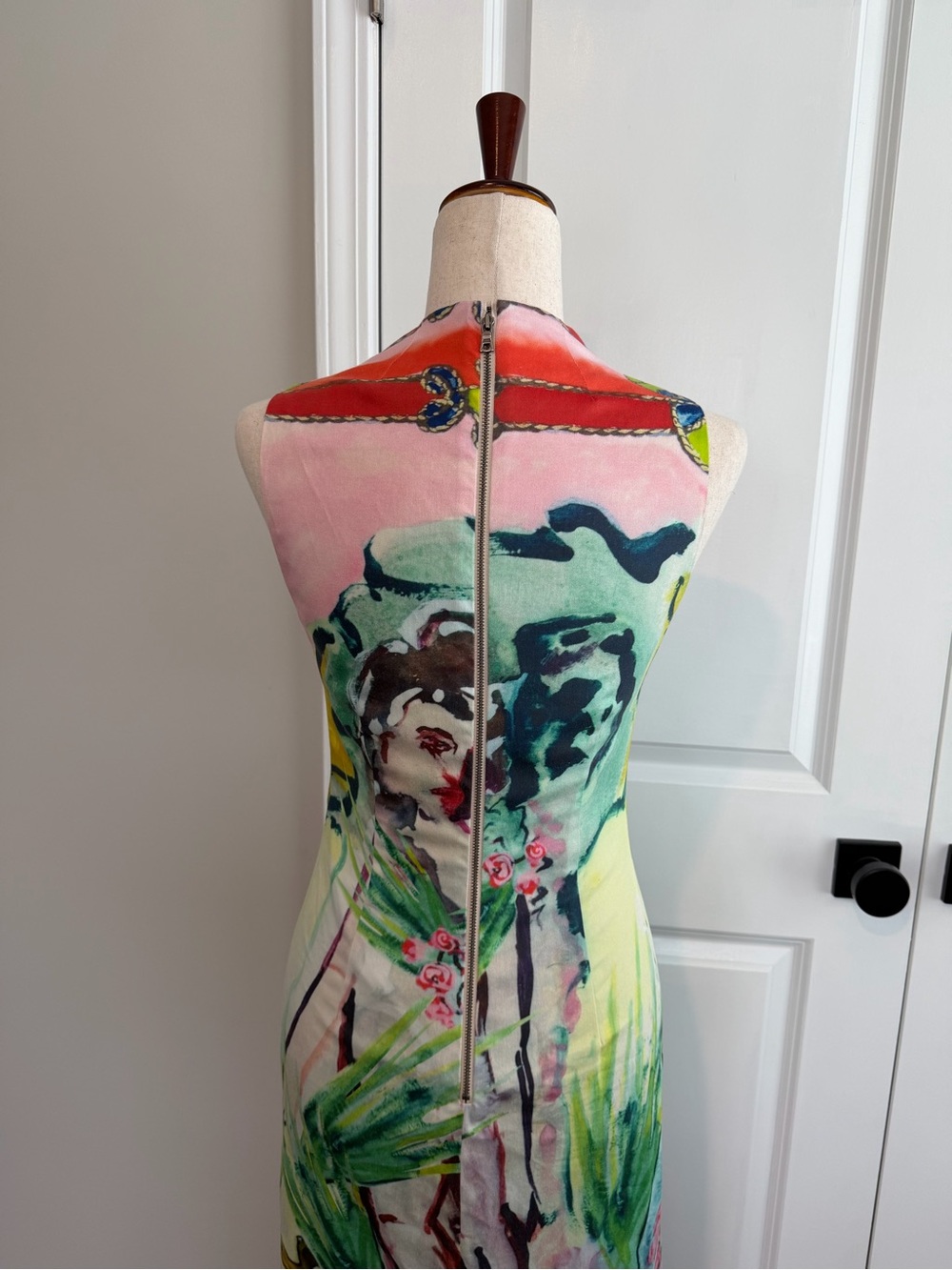 Alice + Olivia x Lola Schnabel Marcella Dress Art Deco Size 6 - Picture 7 of 11